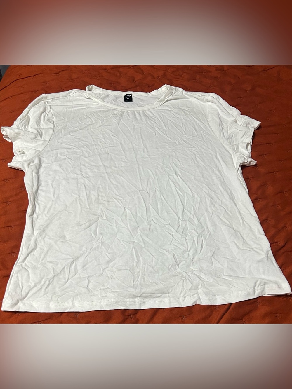 Plus size classic white tee 3X